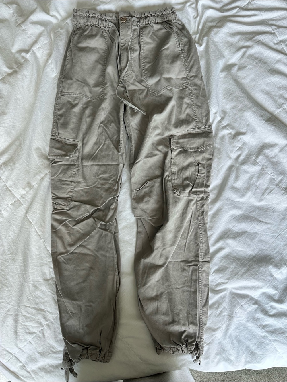 Abercrombie & Fitch Olive-Tone Cargo Joggers